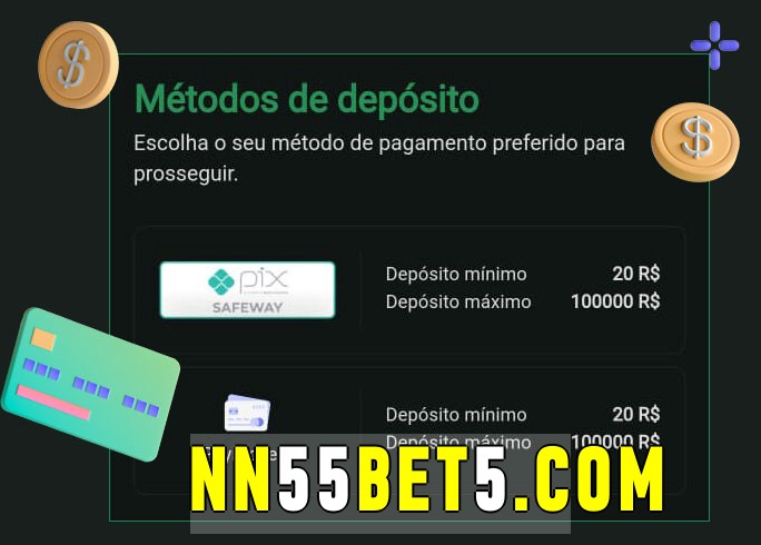 O cassino nn55bet bet oferece uma grande variedade de métodos de pagamento